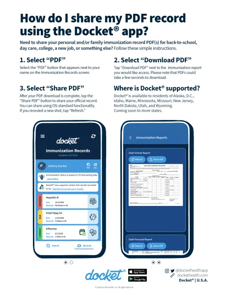 Accessing Your PDF Record PDF preview